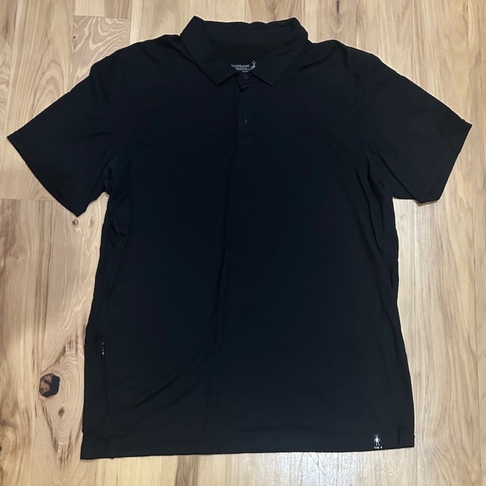 Smartwool Men's Merino 150 Sport Polo Black Size Large L